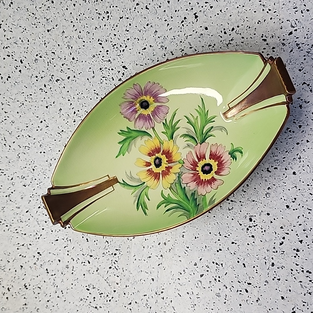 . Carlton Ware Green color with flowers